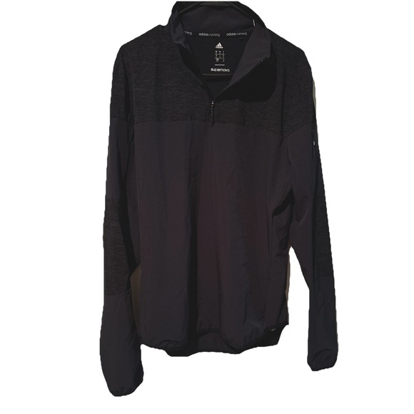 adidas Other - Adidas Running Supernova 1/4 Zip Pullover Windbreaker Black Golf  Men's S